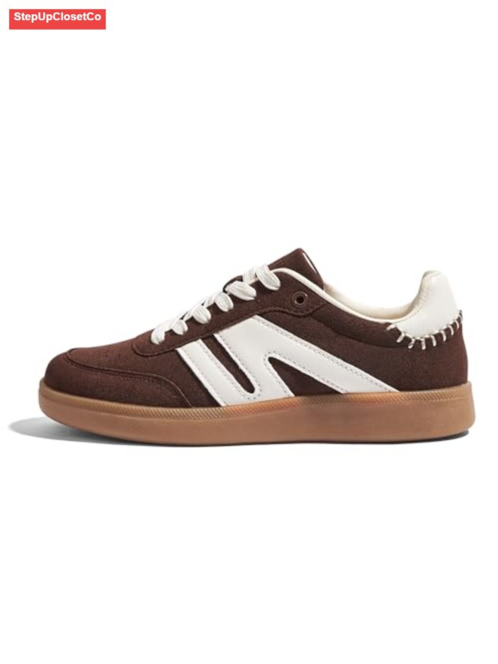 Women Retro Suede Genuine Leather Gum Sole Fashion Sneakers